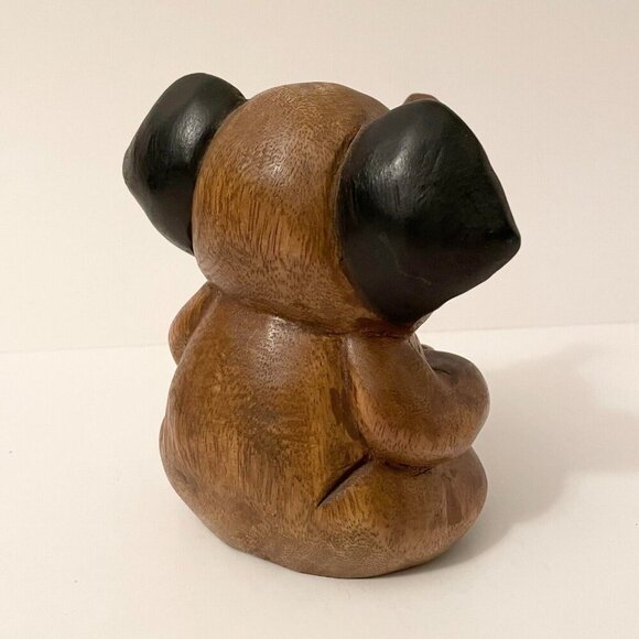 Vintage Wooden Elephant Figure 6 Inch Tall - Picture 3 of 14